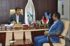 علي جاسب محمد يلتقي بمدير بلدية البصرة